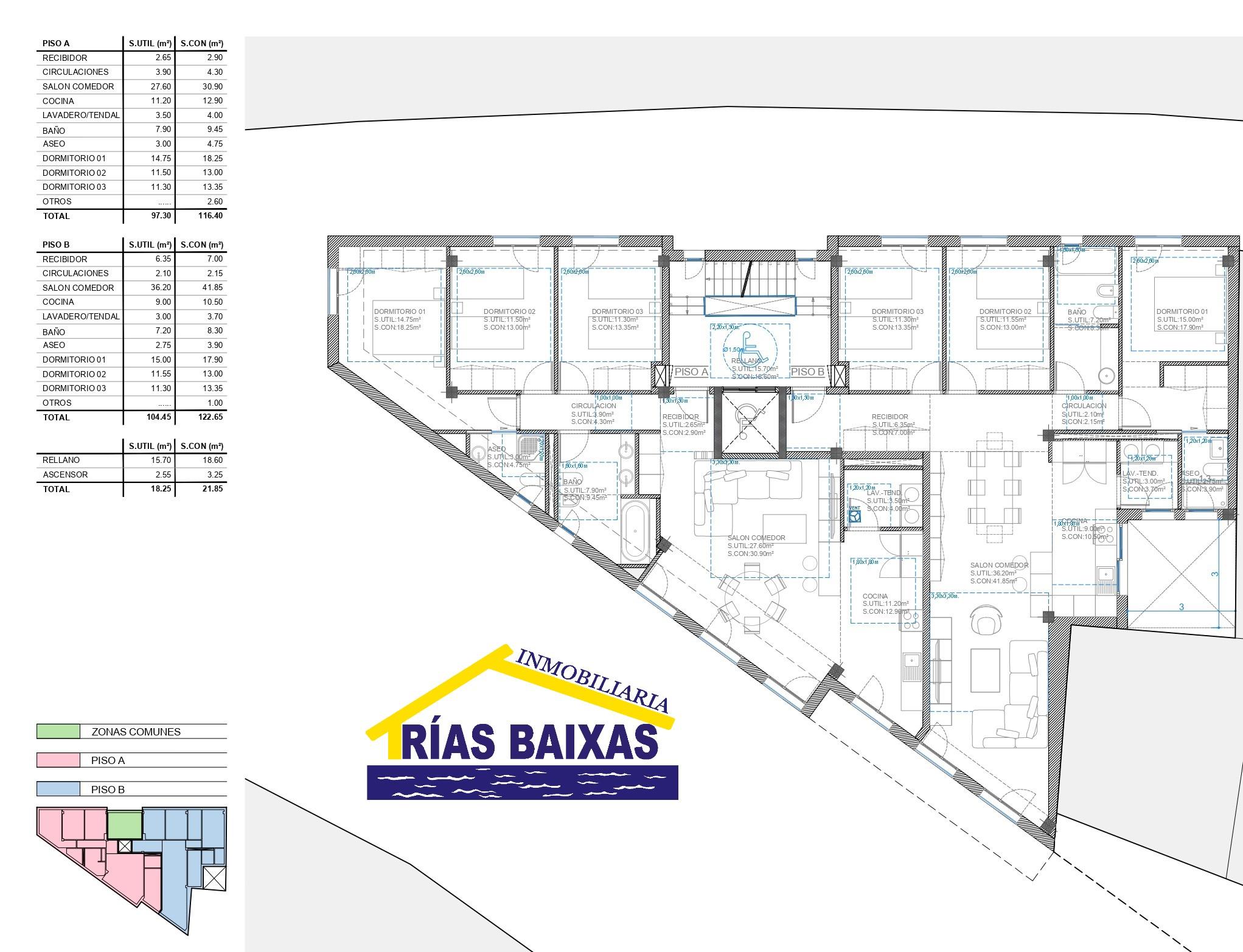VIVIENDAS DE NUEVA CONSTRUCION EN EL CENTRO DE RIBEIRA